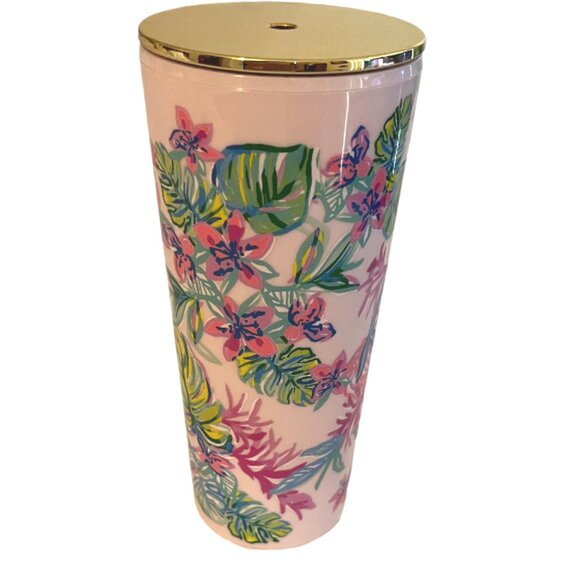 Lilly Pulitzer 'Mermaid in the Shade' Insulated 24 Ounce Double-Wall Tumbler - Picture 5 of 10
